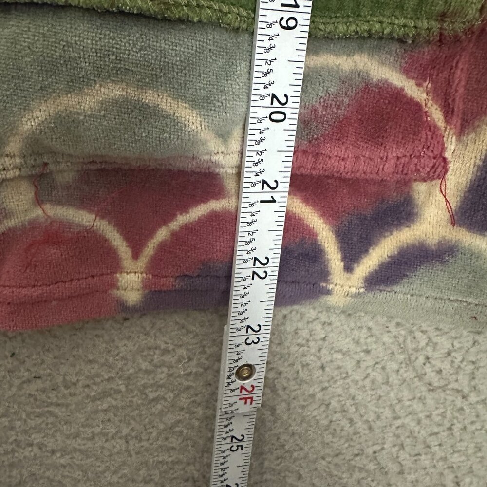 Y2K Patchwork Jacket Velvet Purple Multicolor Boh… - image 14